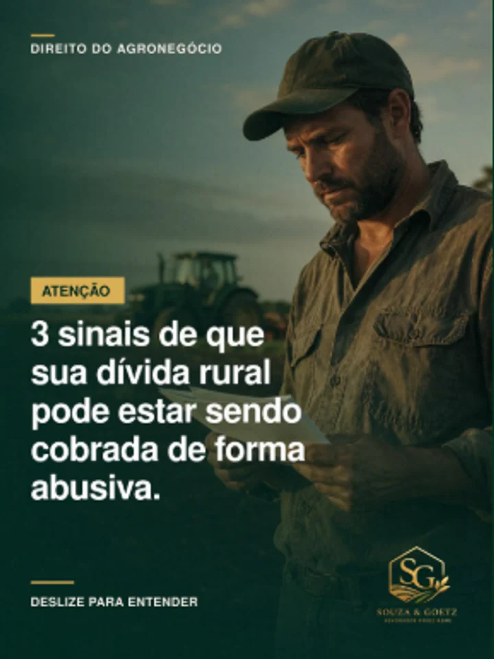 Três sinais de que uma dívida rural pode estar sendo cobrada de forma abusiva.