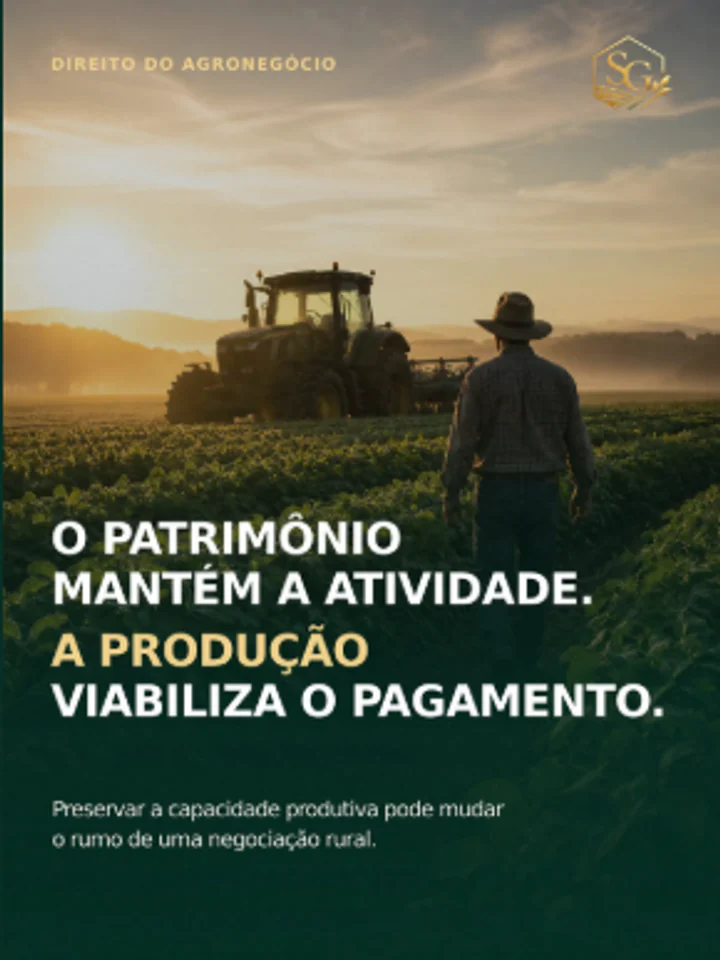 O patrimônio mantém a atividade. A produção viabiliza o pagamento.